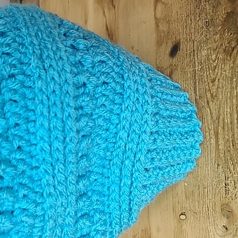 1️⃣7️⃣Handmade Winter Hat Blue-NEW - Picture 4 of 6